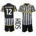 Juventus Alex Sandro #12 Barnkläder Hemma matchtröja till baby 2023-24 Kortärmad (+ Korta byxor) Billigt